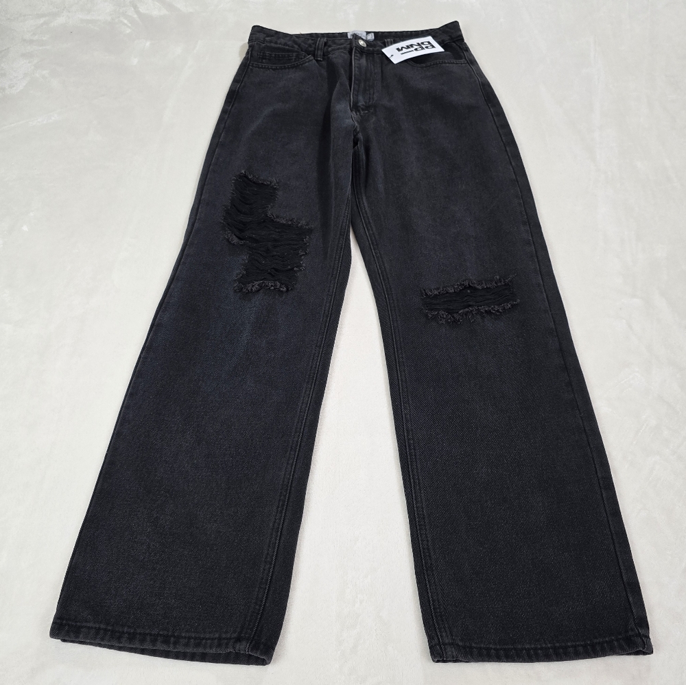 Princess Polly | Fraya High Waisted Boyfriend Jeans Distressed | womens 8